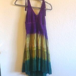 TIE DYE BOHO DRESS